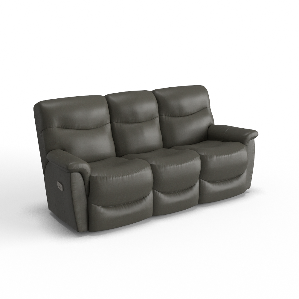 James Power Reclining Sofa w/ Headrest & Lumbar